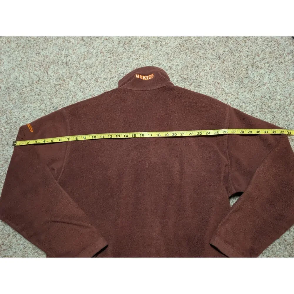 Columbia Vintage Men's Virginia Tech Hokies Flanker Full Zip Fleece Jacket; L